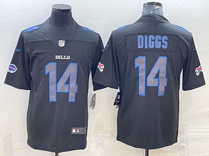 Men Buffalo Bills #14 Diggs Black 2022 Vapor Untouchable Limited Nike NFL Jersey